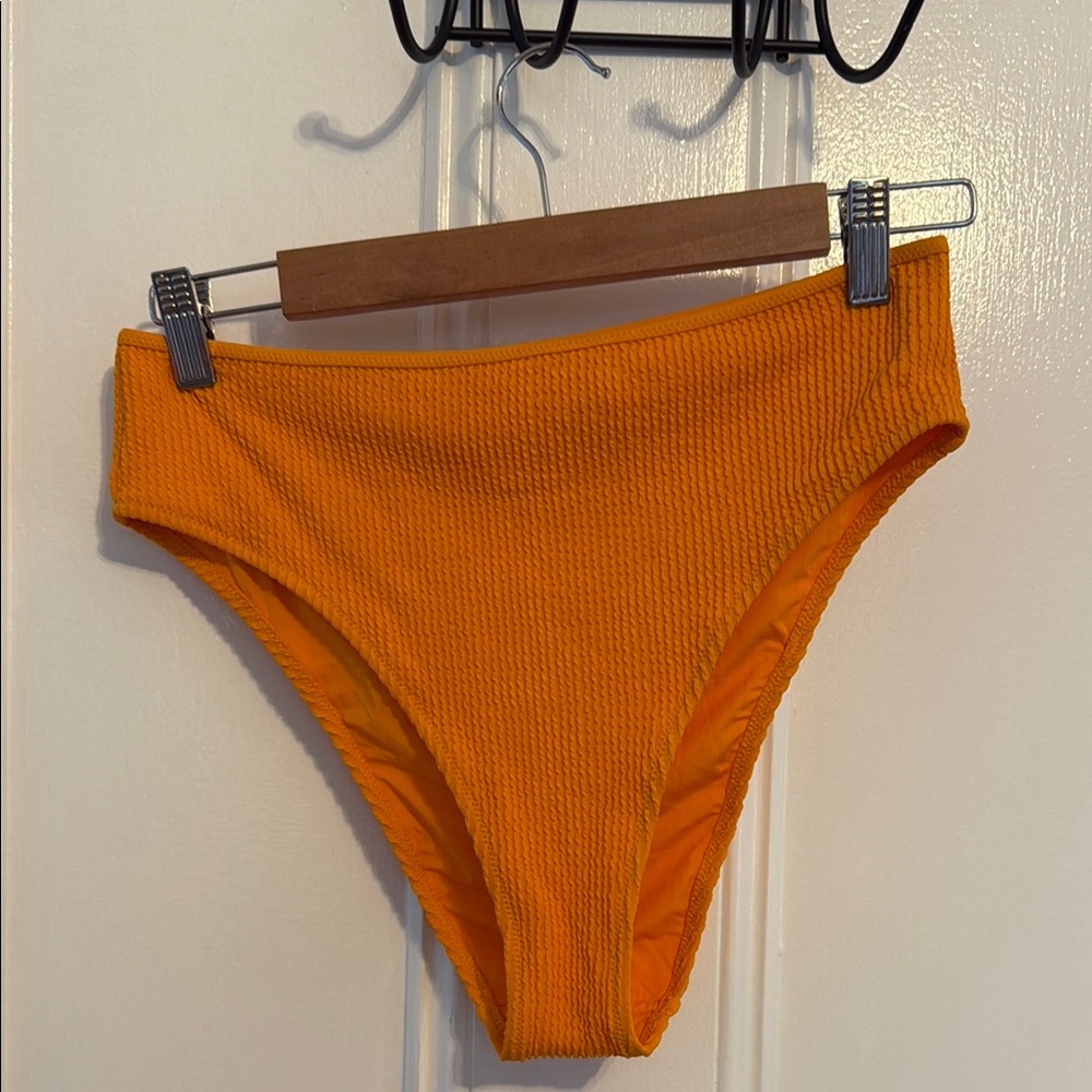 Aerie Vibrant Orange High-Cut Cheeky Bottoms